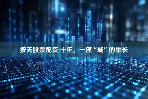 按天股票配资 十年,一座“城”的生长