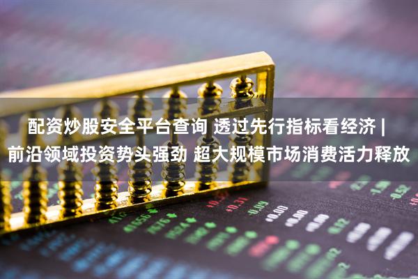 配资炒股安全平台查询 透过先行指标看经济 | 前沿领域投资势头强劲 超大规模市场消费活力释放